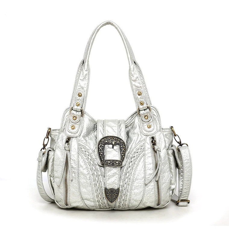 Silver Hobo Concealed Carry Tote