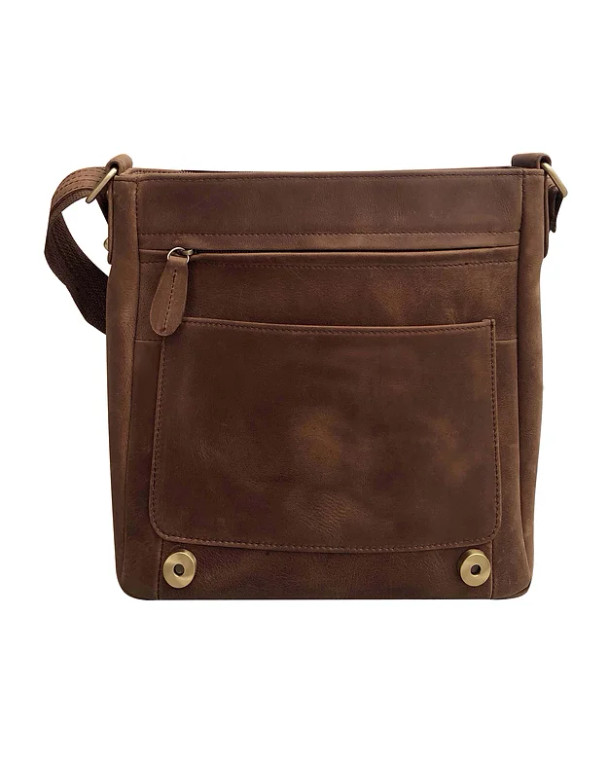Leather concealed carry crossbody  western