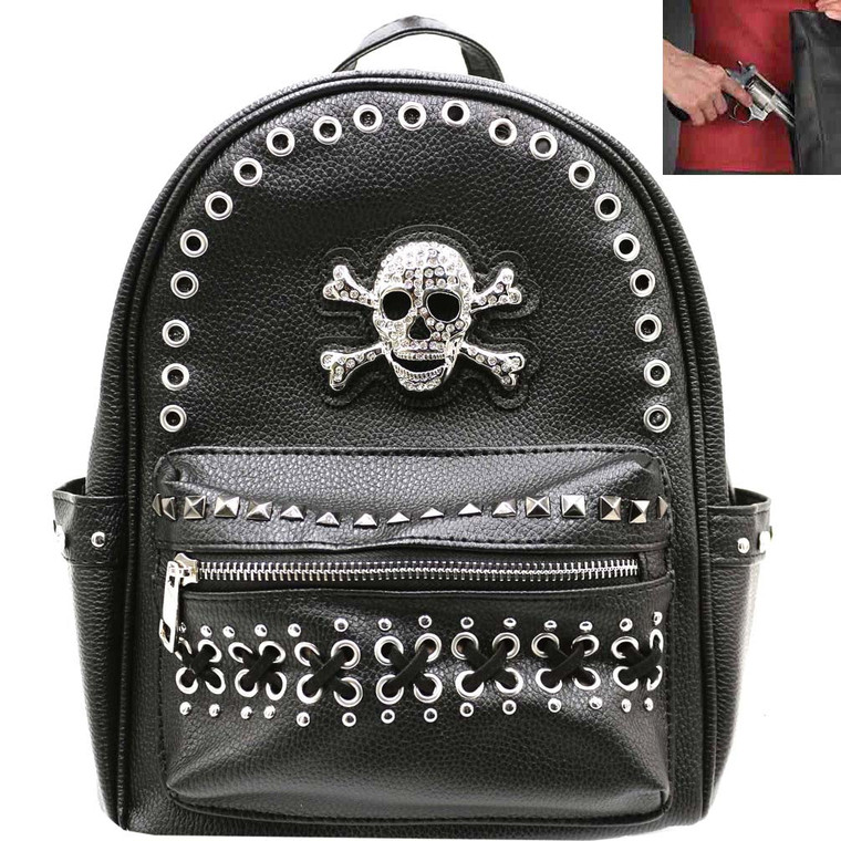 Skull Concho Studded Backpack