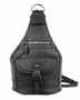 Black Snap Buckle  Leather Backpack CCW Bag Black Snap Buckle  Leather Backpack CCW Bag