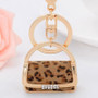 Leopard Print Keychain Urban Moxy Purse Bling  Leopard Print Keychain Urban Moxy Purse Bling