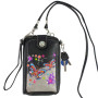 Butterfly Embroidery Phone Wallet with Strap Butterfly Embroidery Phone Wallet with Strap