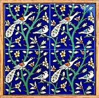 10 ceramic tile wall hangings (Framed wall art)