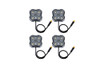 Diode Dynamics Stage Series Single-Color LED Rock Light White Diffused M8 (4-pack) - DD7442