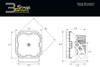 Diode Dynamics SS3 LED Bumper 2 Inch Roll Bar Kit, Sport Yellow SAE Fog (Pair) - DD7719
