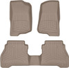 WeatherTech 2020+ Jeep Gladiator Front and Rear FloorLiner HP - Tan - 451313-1-4IM