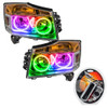 Oracle Lighting 2008-2015 Nissan Armada Pre-Assembled LED Halo Headlights - ColorSHIFT - w/RF Controller - 8106-330