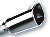 Borla Tip 2.25in Inlet/ 3.28in x 3.5in Outlet Single Square Rolled-Edge Angle-Cut - 20241