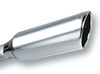 Borla Tip 2.25in Inlet/ 4in Outlet Single Round Rolled-Edge Angle-Cut - 20245