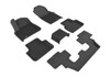 3D MAXpider Custom Fit Floor Liner Compatible for AUDI Q7 (4M) 2017-2024 / SQ7 (4M) 2020-2024 / Q8 2019-2024 / SQ8/RS Q8 2020-2024 KAGU Black (1st & 2nd & 3rd Row) - L1AD04101509