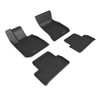 3D MAXpider Custom Fit Floor Liner Compatible for BMW i4 (G26) 2022-2024 KAGU Black (1st & 2nd Row) - L1BM12901509