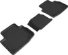 3D MAXpider Custom Fit Floor Liner Compatible for JAGUAR I-PACE 2019-2024 KAGU Black (2nd Row) - L1JG01421509
