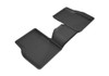 3D MAXpider Custom Fit Floor Liner Compatible for JEEP COMPASS 2017-2024 KAGU Black (2nd Row) (3PCS) - L1JP01621509