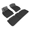 3D MAXpider Custom Fit Floor Liner Compatible for LUCID AIR 2022-2024 KAGU Black (1st & 2nd Row) - L1LU00001509
