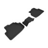 3D MAXpider Custom Fit Floor Liner Compatible for VOLKSWAGEN GOLF GTI/R 2021-2024 KAGU Black (2nd Row) - L1VW12221509