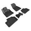 3D MAXpider Custom Fit Floor Liner Compatible for VOLVO C40 RECHARGE 2023-2024 KAGU Black (1st & 2nd Row) - L1VV04501509