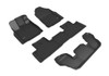 3D MAXpider Custom Fit Floor Liner Mat for Acura MDX 2022-2024 KAGU Black (1st & 2nd & 3rd Row) - L1AC01601509
