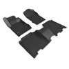 3D MAXpider Custom Fit Floor Liner Mat for FORD BRONCO 2021-2024 KAGU Black (1st & 2nd Row) - L1FR14901509