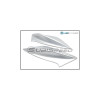 OLM STI Spoiler Side Fins Winglets - Ice Silver Metallic (Subaru WRX / STI 2015+)