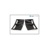 OLM S207 Style Paint Matched Rear Bumper Vent Inserts - Crystal Black Silica (Subaru WRX / STI 2015+)