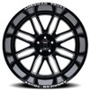 AMERICAN TRUXX RESTLESS AT1915 BLACK MILLED 20X10 5-127 -25MM 78.1MM - AT1915-2173M