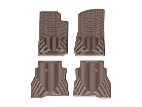 WeatherTech 2020+ Jeep Gladiator Front and Rear Rubber Mats - Tan - W475TN-W511TN