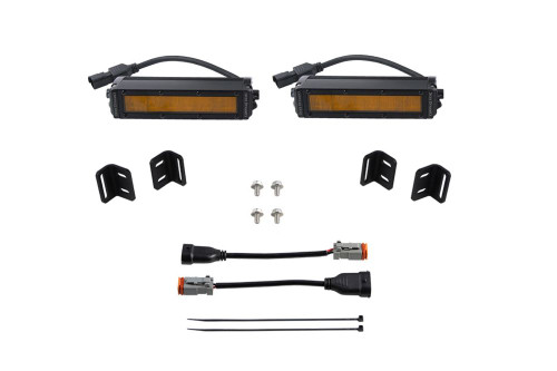 Diode Dynamics SS6 LED Fog Light Kit for 2022 Toyota Tundra Amber Wide - DD7419
