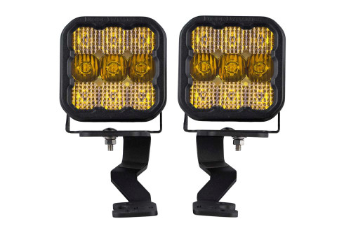 Diode Dynamics Stage Series Ditch Light Kit for 2022 Toyota Tundra SS5 Pro Yellow Combo - DD7400