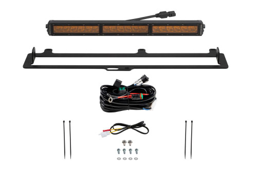 Diode Dynamics TRD Pro Grille Light Bar Kit for 2022 Toyota Tundra Amber Driving - DD7425