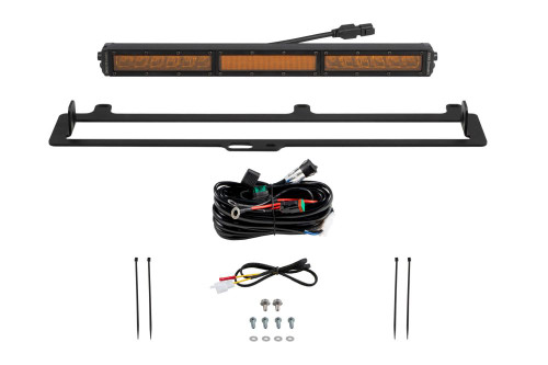 Diode Dynamics TRD Pro Grille Light Bar Kit for 2022 Toyota Tundra Amber Combo - DD7416