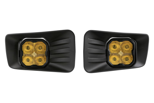 Diode Dynamics SS3 LED Fog Light Kit for 2007-2015 Chevrolet Silverado, Yellow SAE Fog Pro with Backlight - DD7306-ss3fog-0670