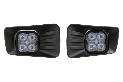 Diode Dynamics SS3 LED Fog Light Kit for 2007-2015 Chevrolet Silverado, White SAE Fog Pro with Backlight - DD7305-ss3fog-0670
