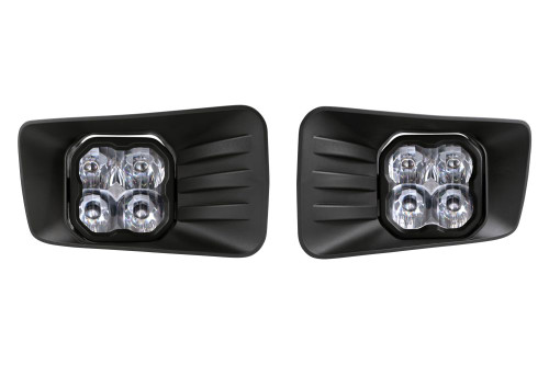 Diode Dynamics SS3 LED Fog Light Kit for 2007-2015 Chevrolet Silverado, White SAE/DOT Driving Sport with Backlight - DD7301-ss3fog-0670