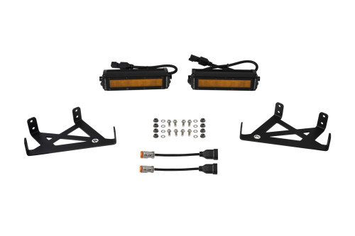 Diode Dynamics SS6 LED Fog Light Kit for 2020-2022 Ford Super Duty, Amber Wide - DD7584