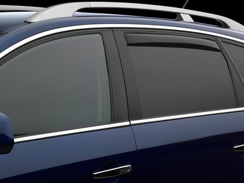 WeatherTech 2019+ Chevrolet Silverado 1500 Rear Side Window Deflectors - Dark Smoke - 85930IM