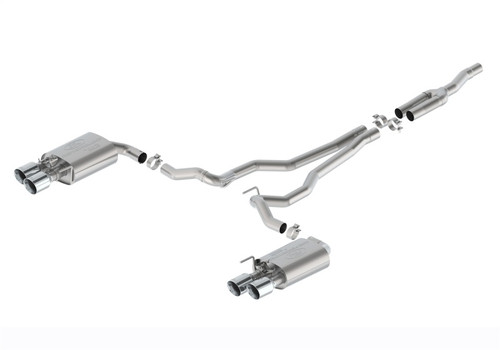 Ford Racing 2024 Mustang 2.3L Extreme Active Cat-Back Exhaust System Chrome Tips - M-5200-M2EC Photo - Primary