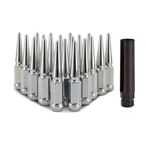 Mishimoto Steel Spiked Lug Nuts M12x1.5 20pc Set - Chrome - MMLG-SP1215-20CH