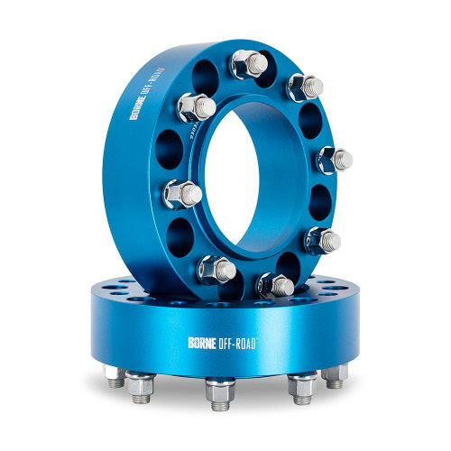 Mishimoto Borne Off-Road Wheel Spacers 8x165.1 116.7 50 M14 Blue - BNWS-008-500BL