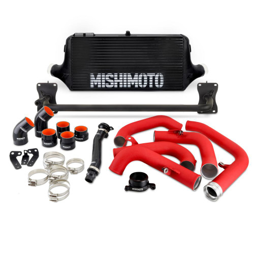 Mishimoto 2022+ WRX Front Mount Intercooler Kit BK Core WRD Pipes - MMINT-WRX-22BKRD