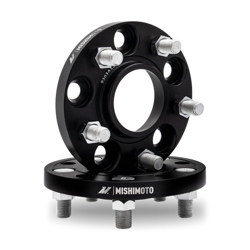 Mishimoto Mishimoto Wheel Spacers 5x114.3 64.1 CB M14x1.5 20mm BK - MMWS-012-200BK