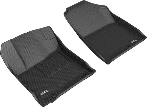 3D MAXpider Custom Fit Floor Liner Compatible for Hyundai VENUE 2020-2024 KAGU Black (1st Row) - L1HY10211509