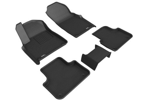 3D MAXpider Custom Fit Floor Liner Compatible for LAMBORGHINI URUS 2019-2024 KAGU Black (1st & 2nd Row) - L1LB00001509