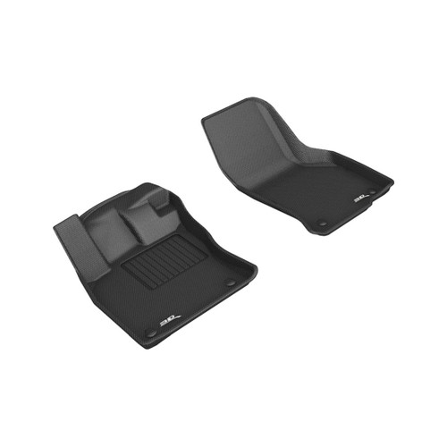 3D MAXpider Custom Fit Floor Liner Compatible for VOLKSWAGEN ARTEON 2019-2024 KAGU Black (1st Row) - L1VW07311509