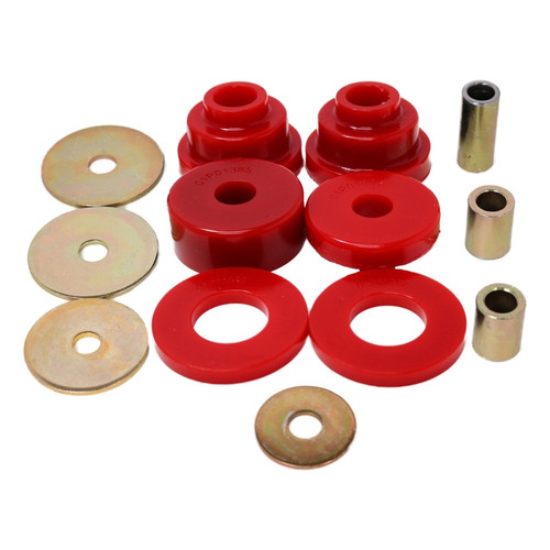 Energy Suspension 05-15 Toyota Tacoma w/ 6 Lug Rear Differential Bushing Set - Red - 8.1108R Photo - Primary