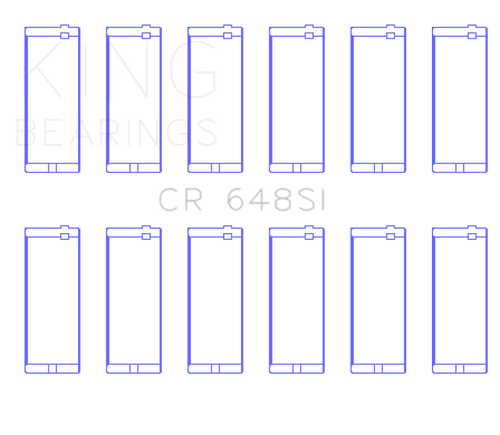 King Jeep 232CI/242CI/248CI / Rambler 232CI (Size .010) Connecting Rod Bearing Set - CR648SI010 Photo - Primary