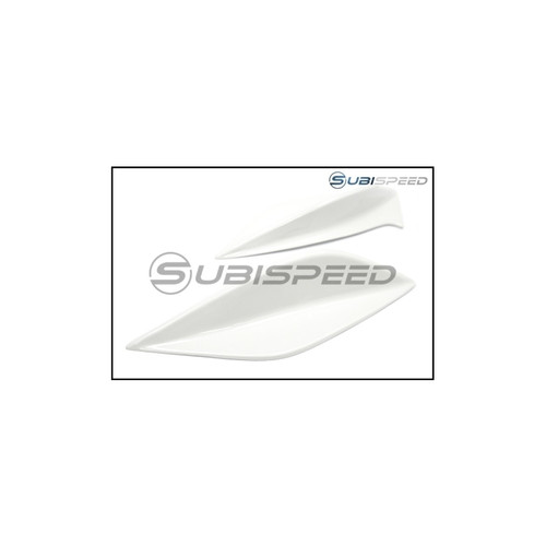 OLM STI Spoiler Side Fins Winglets - Crystal White Pearl (Subaru WRX / STI 2015+)