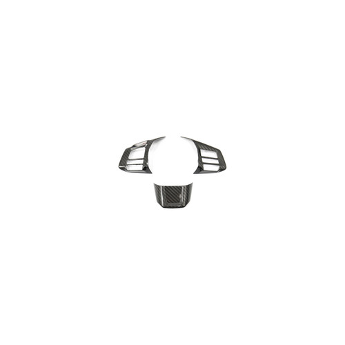 OLM S-Line Dry Carbon Fiber Steering Wheel Covers Type 2 (Subaru WRX / STI 2016+)