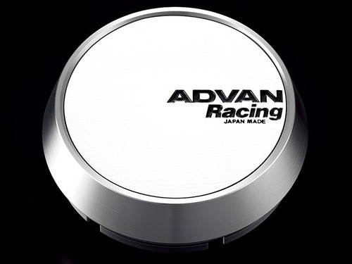 Advan Racing Center Cap 73MM Middle White - V2387