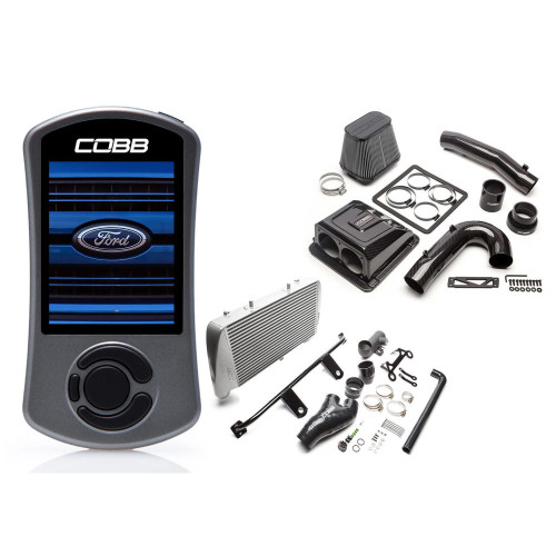 COBB Ford Stage 2 Redline Carbon Fiber Power Package Silver with TCM F-150 Ecoboost Raptor / Limited - FOR0050020SL-TCM-RED