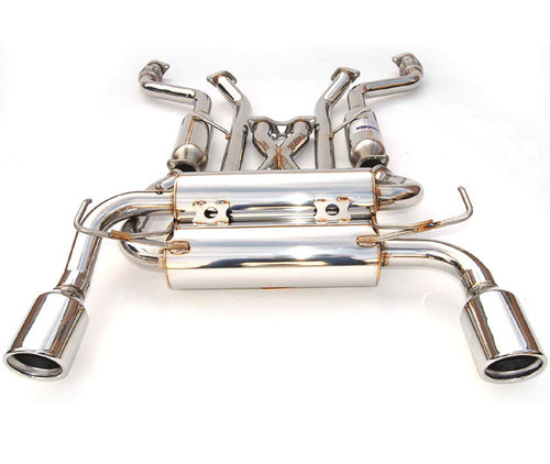 Invidia 03-06 Infiniti G35 Coupe Gemini Rolled Stainless Steel Tip Cat-back Exhaust - HS03IG3GIS